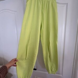 Daily Drills Zilker Lime Green Joggers